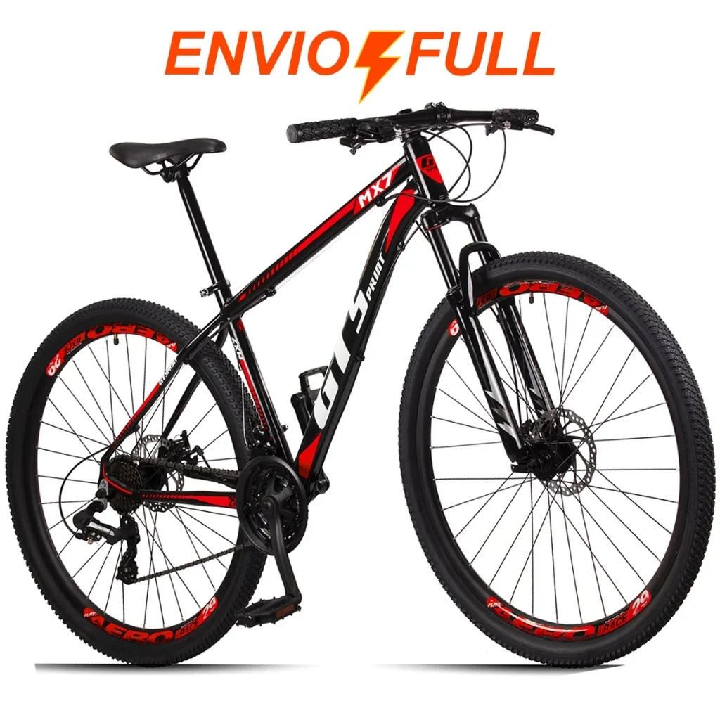 Bicicleta Aro 29 Mountain Bike 21 Marchas com Freio a Disco e Suspensão Dianteira